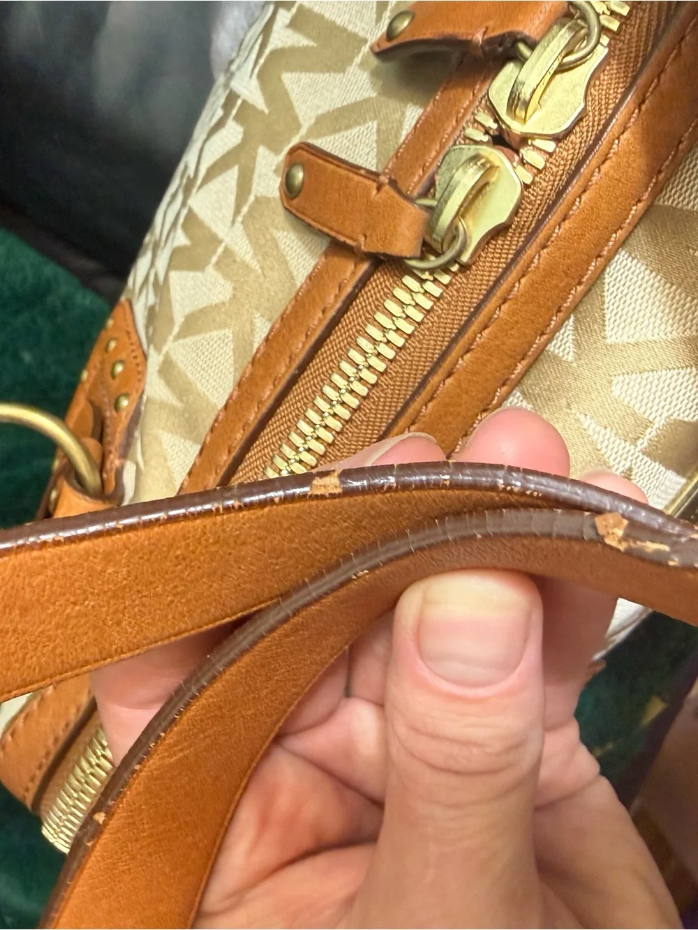 Michael Kors MK Signature Satchel with Matching Wallet